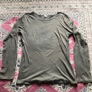 Crazy Shirts khaki long sleeve T